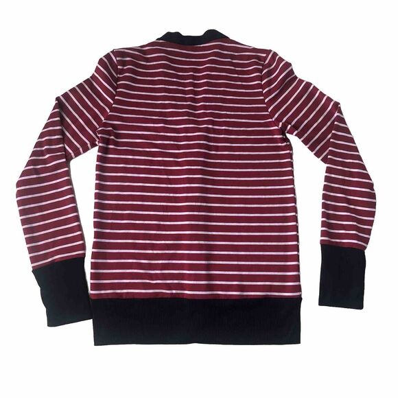 Coco and Main Women’s Size Large Stripped Button Snap Down Cardigan - Picture 2 of 13